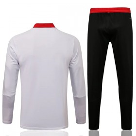 Manchester United Sudadera De Entrenamiento Trajes 2021/22 Cuarto-Cremallera Blanca